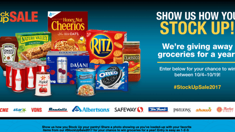 Albertsons 'Show Us How You Stock Up' Web Page